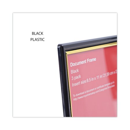 Universal Plastic Easy Mount 8.5 x 11" Insert, PK3 UNV76849